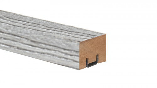 Riflaj MDF cu profil montaj Selena - gri, 280x3,0 cm