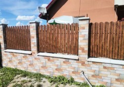 Șipcă metalică gard Lucius 0,4 mm x 11,5 cm Nuc multi-gloss + CADOU Șuruburi-3