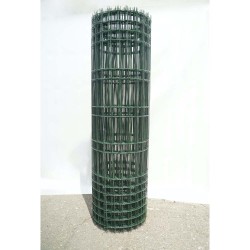 Plasă gard fibră de sticlă bordurată Tesi verde 1.7x30 m, bară 3 mm-8