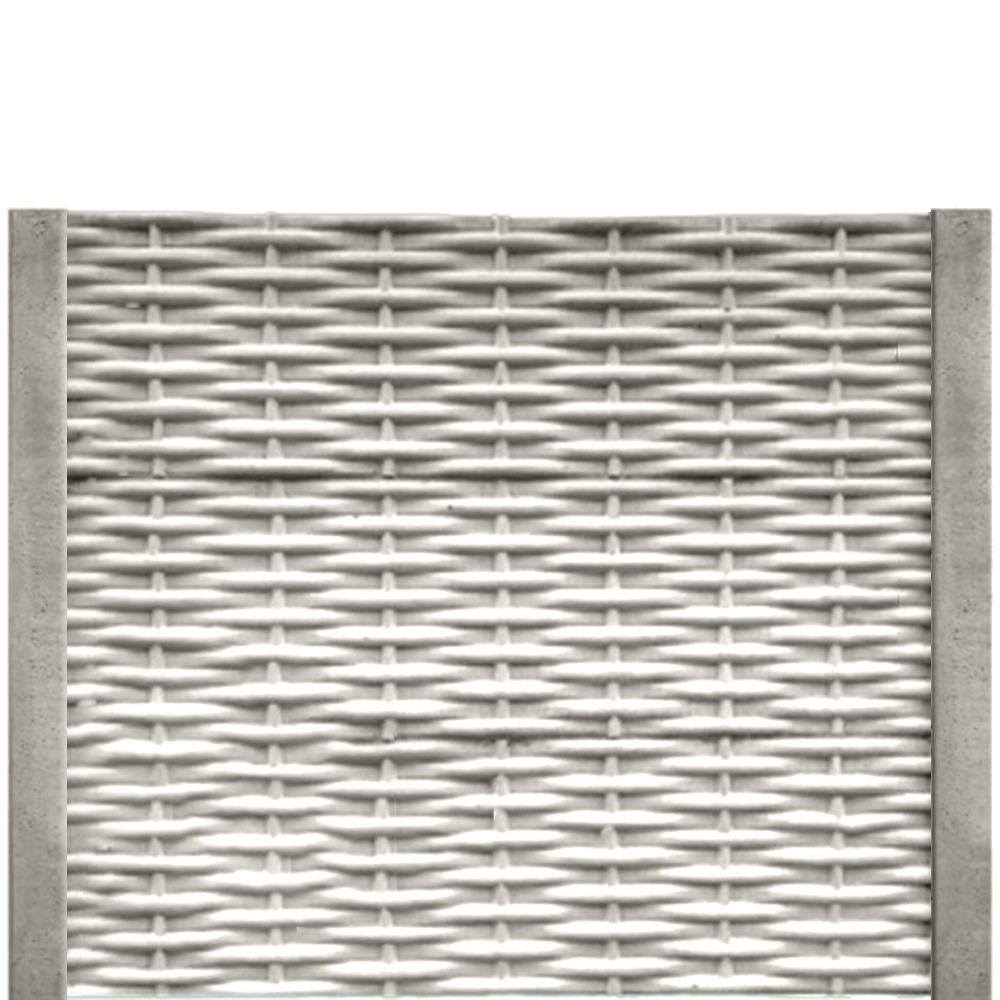 Gard beton finisat Picnic Vibe 2 m cu stâlpi simpli