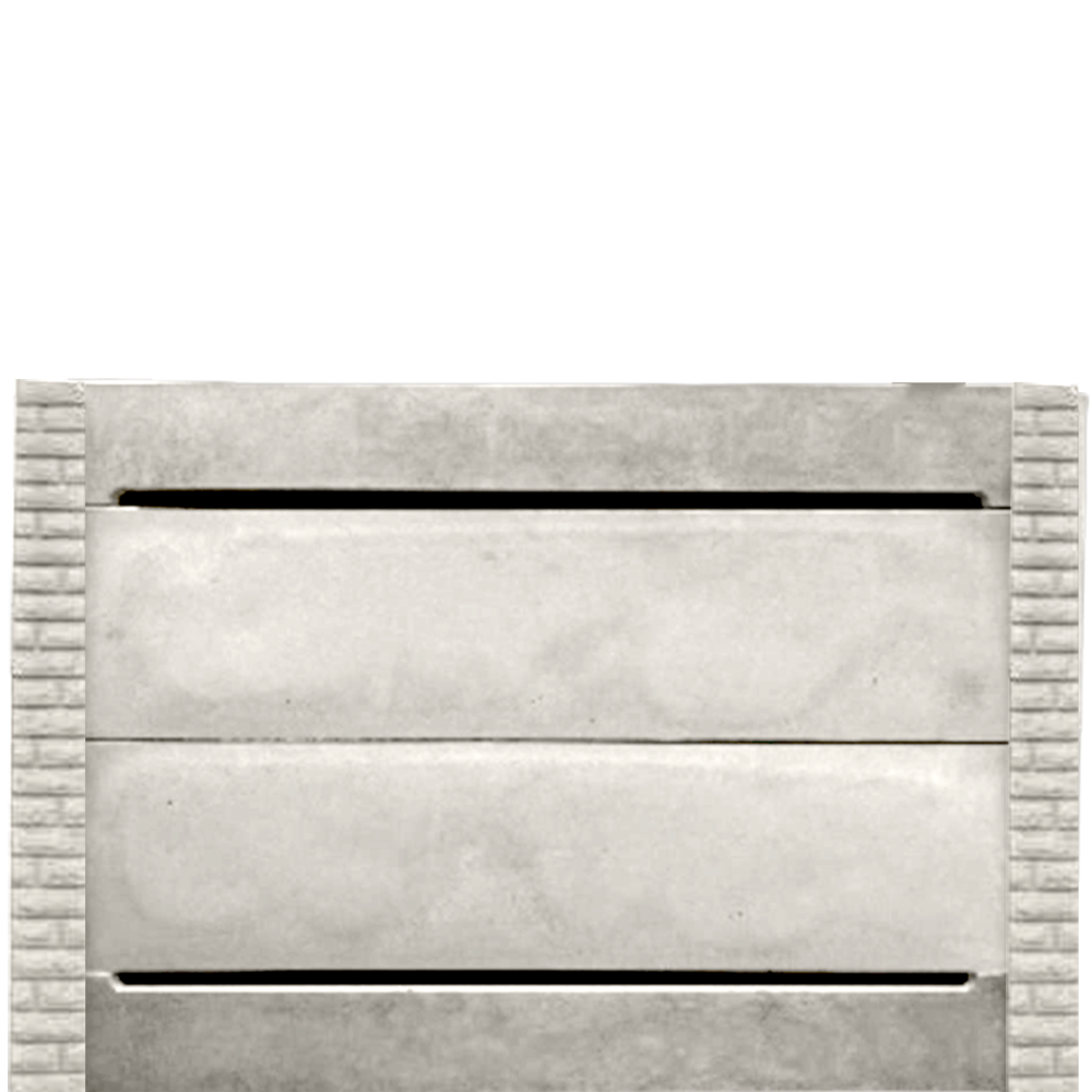 Gard beton finisat American Dream 1,5 m cu stâlpi cu model