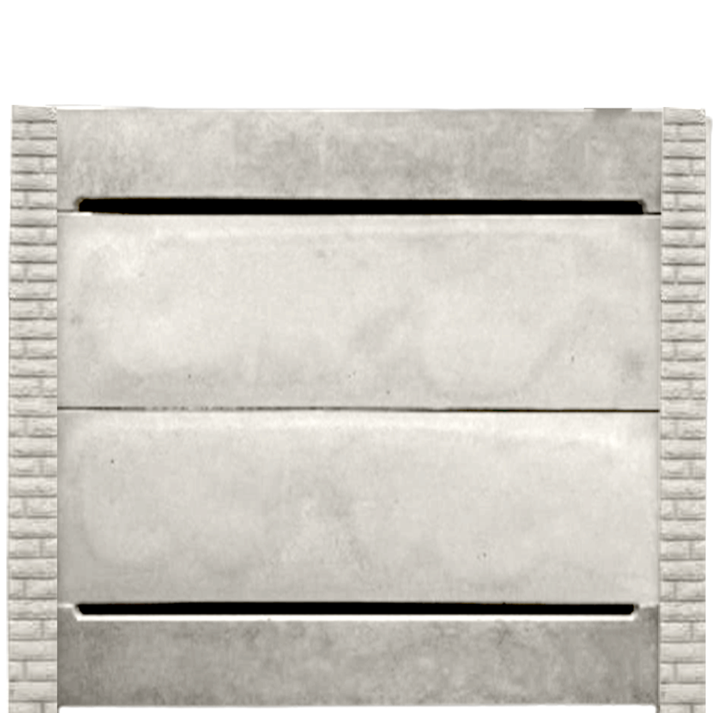 Gard beton finisat American Dream 2 m cu stâlpi cu model