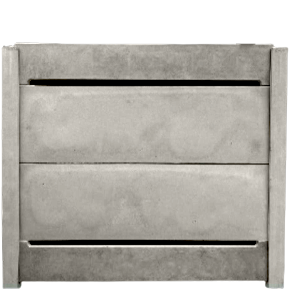 Gard beton finisat American Dream 2 m cu stâlpi simpli