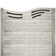 Gard beton finisat Soft Wave 2 m cu stâlpi simpli
