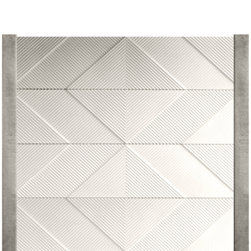 Gard beton finisat Tokyo 2 m cu stâlpi simpli