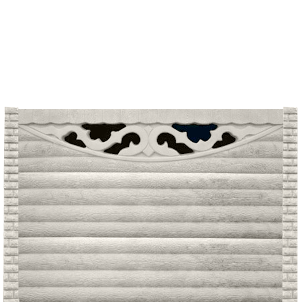 Gard beton finisat Forest Stone 1,5 m cu stâlpi cu model
