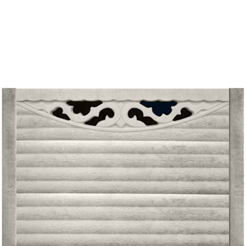Gard beton finisat Forest Stone 1,5 m cu stâlpi simpli