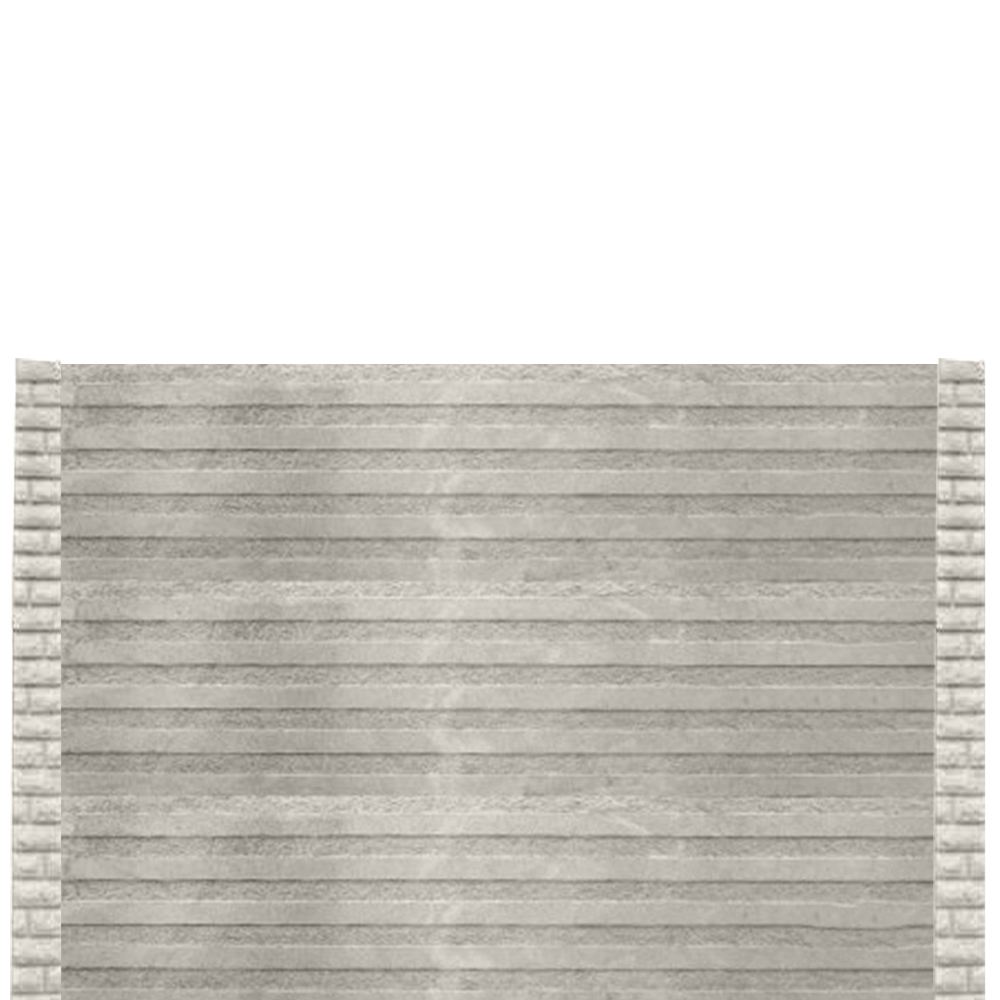 Gard beton finisat Fine Line 1,5 m cu stâlpi cu model