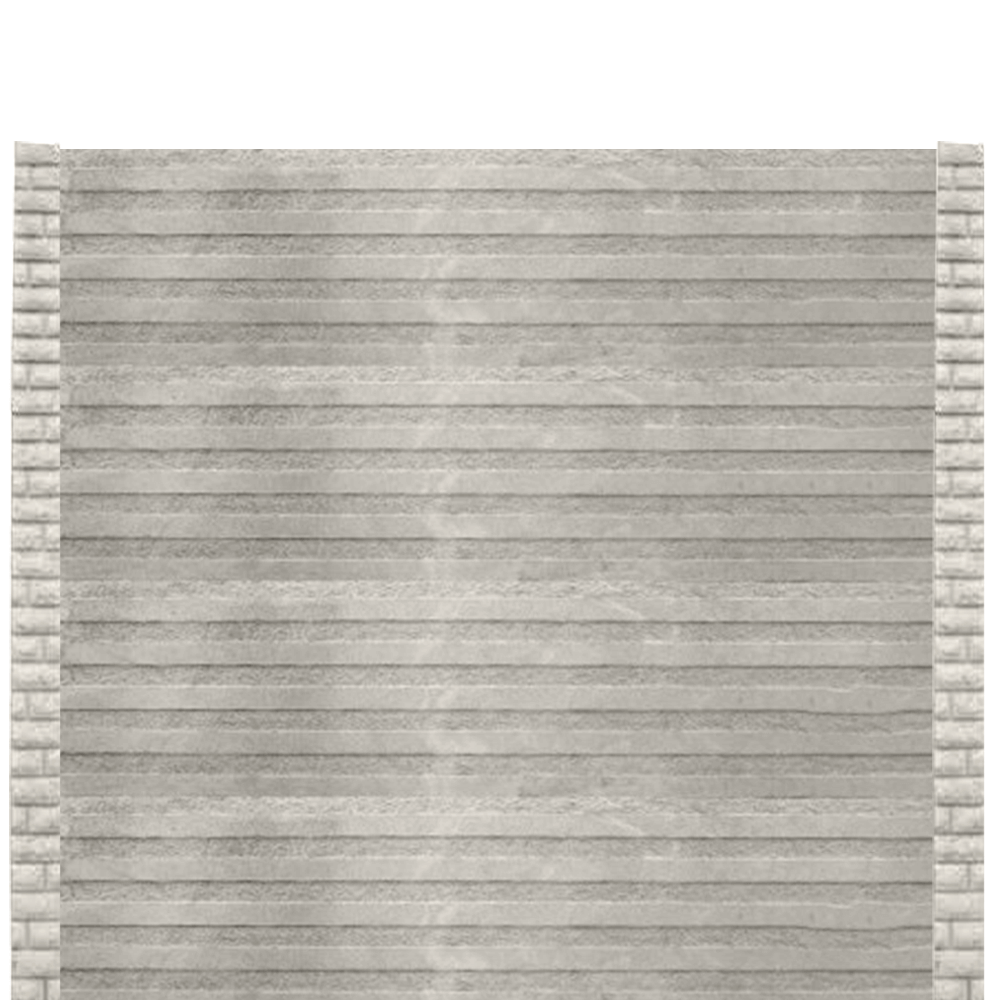 Gard beton finisat Fine Line 2 m cu stâlpi cu model