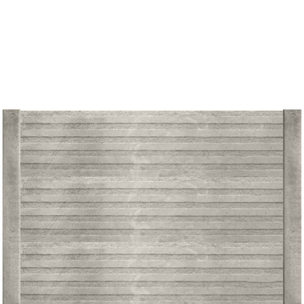 Gard beton finisat Fine Line 1,5 m cu stâlpi simpli