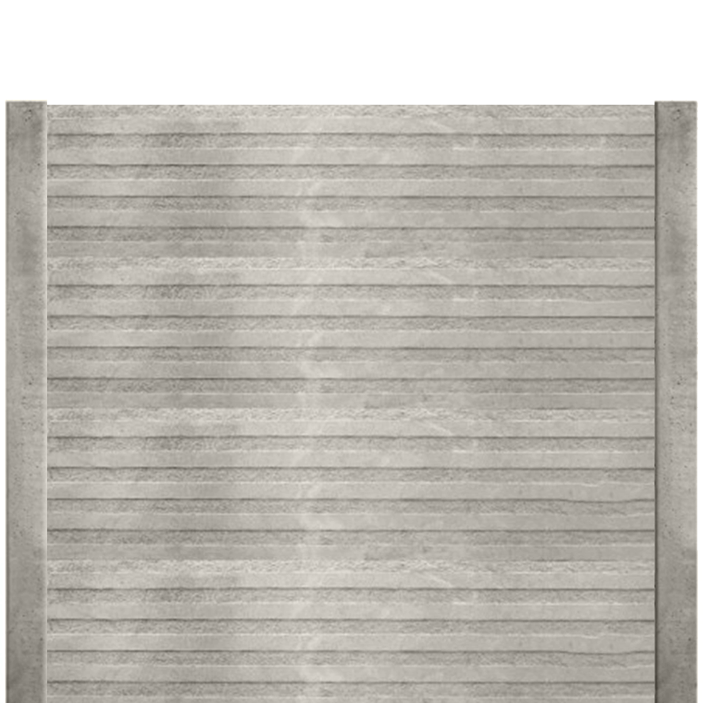 Gard beton finisat Fine Line 2 m cu stâlpi simpli