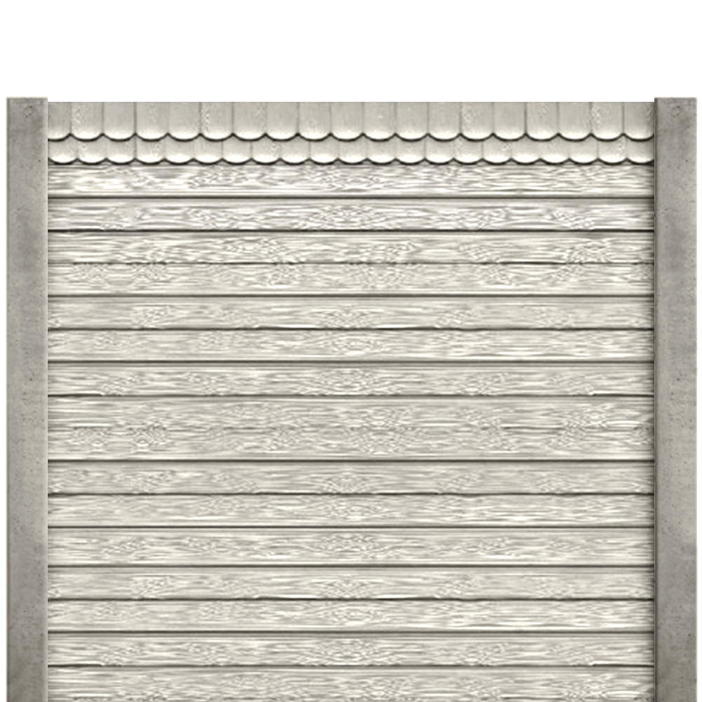Gard beton finisat Rustic Vacation 2 m cu stâlpi simpli