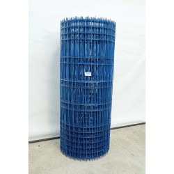 Plasă gard fibră de sticlă bordurată Ama albastru, rolă 10m, 1.7m, bară 4mm-1