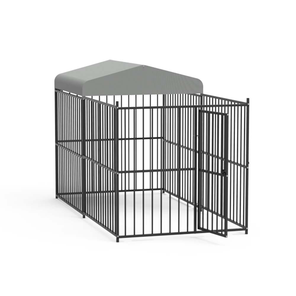Padoc câini Pedro 1,5x3 m acoperit parțial