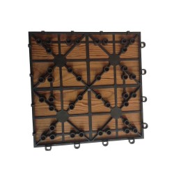 Dale lemn Ansel 30x30 cm, Pin termotratat, Model vertical-2