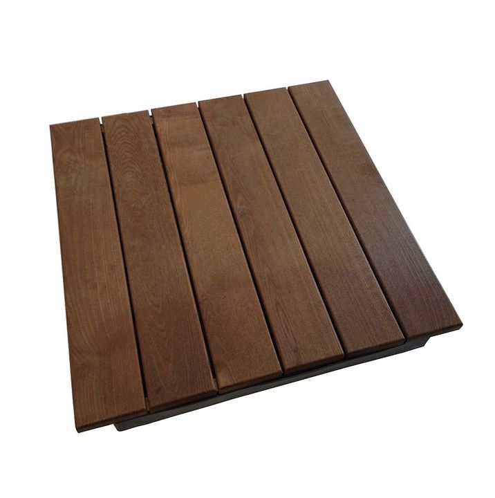 Dale lemn Ansel 60x60 cm, Frasin termotratat, Model vertical
