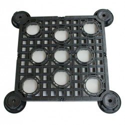 Dale lemn Ansel 60x60 cm, Frasin termotratat, Model vertical-3