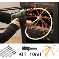 Kit profesional curățare coș fum Balint, tije 10 m-1