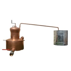 Cazan țuică profesional Gruia 200 L cupru-1