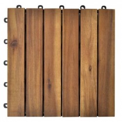 Dale lemn NaturaTread 30x30 cm, Salcâm lăcuit, Model vertical-2