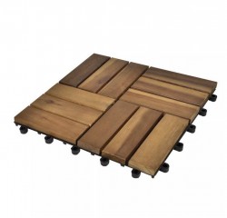 Dale lemn NaturaTread 30x30 cm, Acacia lăcuit, Model puzzle-2