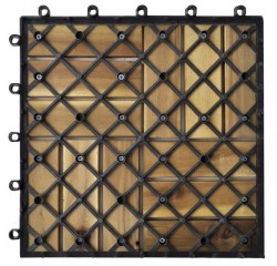 Dale lemn NaturaTread 30x30 cm, Acacia lăcuit, Model puzzle-4