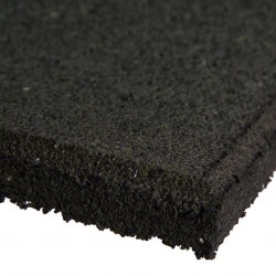 Pavele cauciuc plane Colonial 100 x 100 cm 2 cm Negru Beton