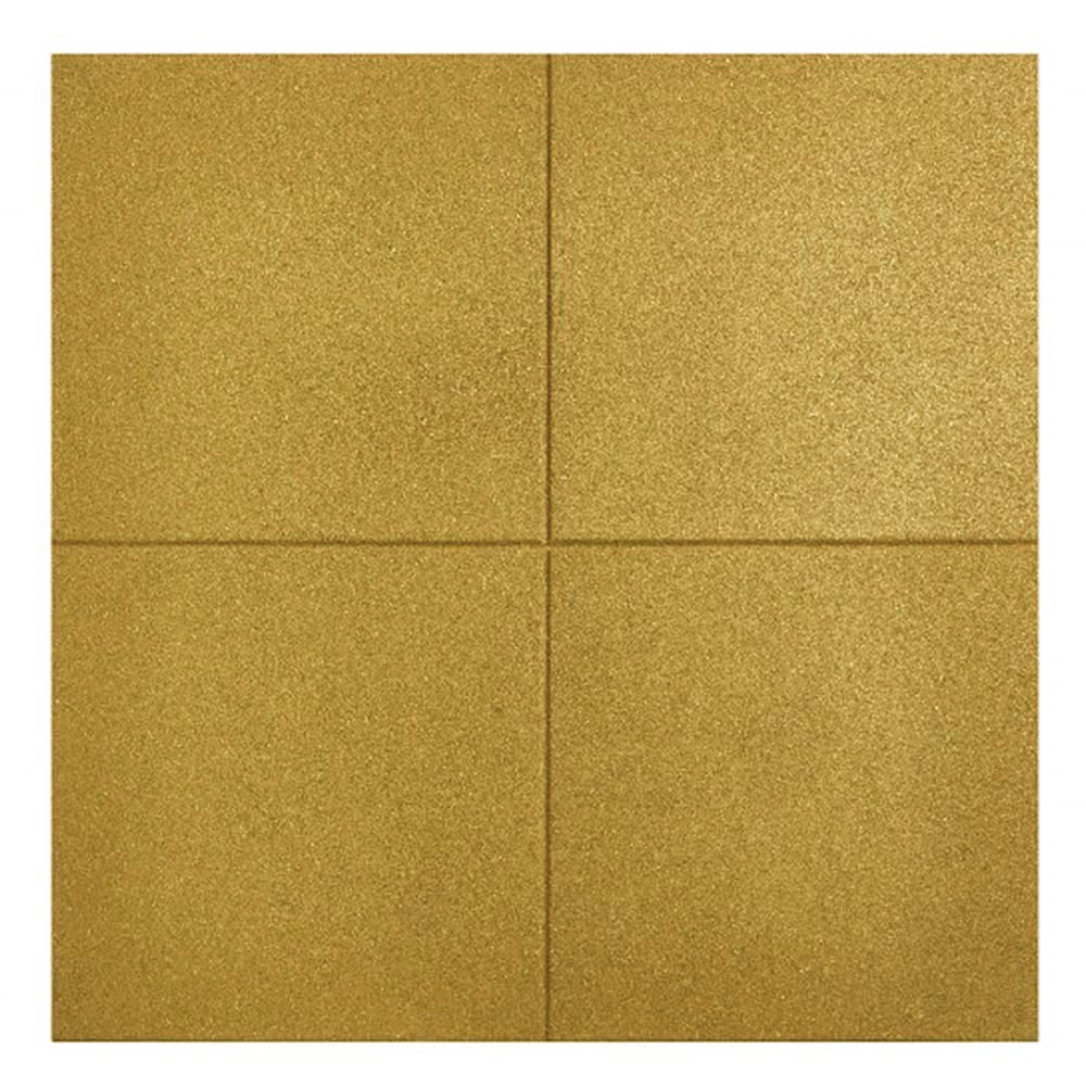 Pavele cauciuc plane Colonial 50x50x2 cm muștar