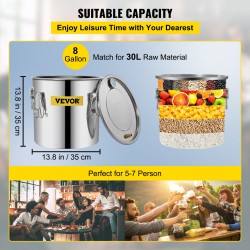 Cazan de fierbere universal (țuică, bere, vin) 30 L Anabell-3