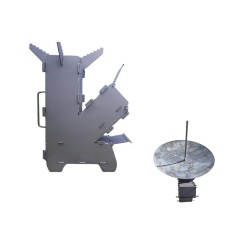Pachet promoțional - Sobă rachetă de lux Somer + Disc 46 cm-1