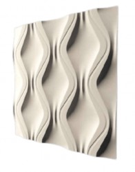 Panou decorativ ipsos 3D Evan model buclă, 50x50 cm-1