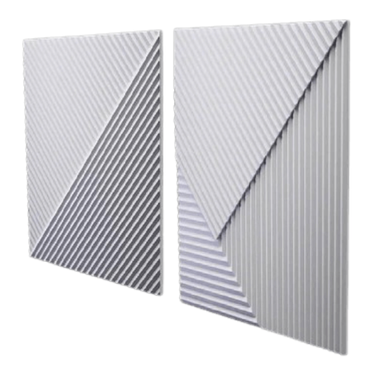 Panou decorativ ipsos 3D Evan model urban, 50x50 cm