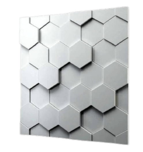 Panou decorativ ipsos 3D Evan model faguri de miere, 50x25 cm