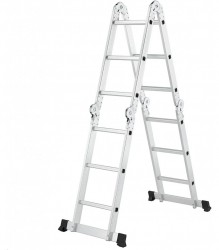 Scară aluminiu multifuncțională Dennis, 4x3 trepte, 3,7 m-1