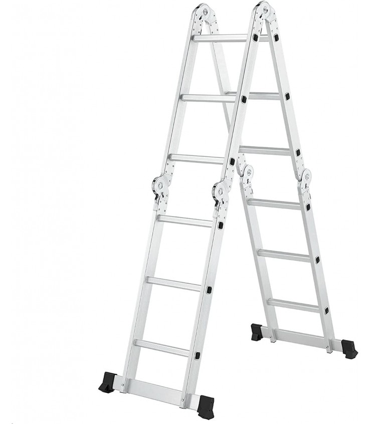 Scară aluminiu multifuncțională Dennis, 4x3 trepte, 3,7 m