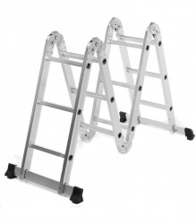 Scară aluminiu multifuncțională Dennis, 4x3 trepte, 3,7 m-2