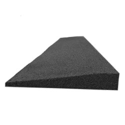 Rampă din cauciuc Colonial 50 x 50 cm 3 cm Negru
