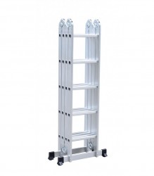 Scară aluminiu multifuncțională Dennis, 4x5 trepte, 5,7 m-1