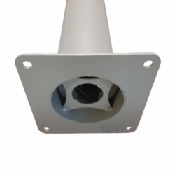 Stâlp bolard ornamental metalic antiparcare cu prindere în beton-2