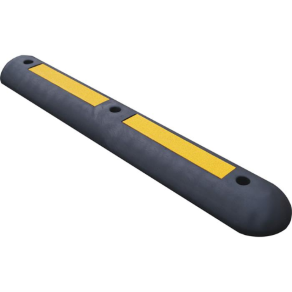Separator de sens din cauciuc, negru cu benzi reflectorizante galbene