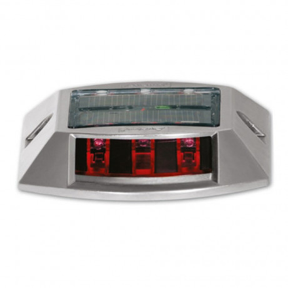 Buton rutier SOLAR din aluminiu cu sistem de prindere