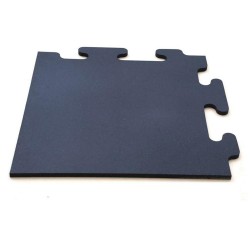 Capăt pavele de cauciuc plane tip puzzle Colonial 50 x 50 cm 3 cm Negru