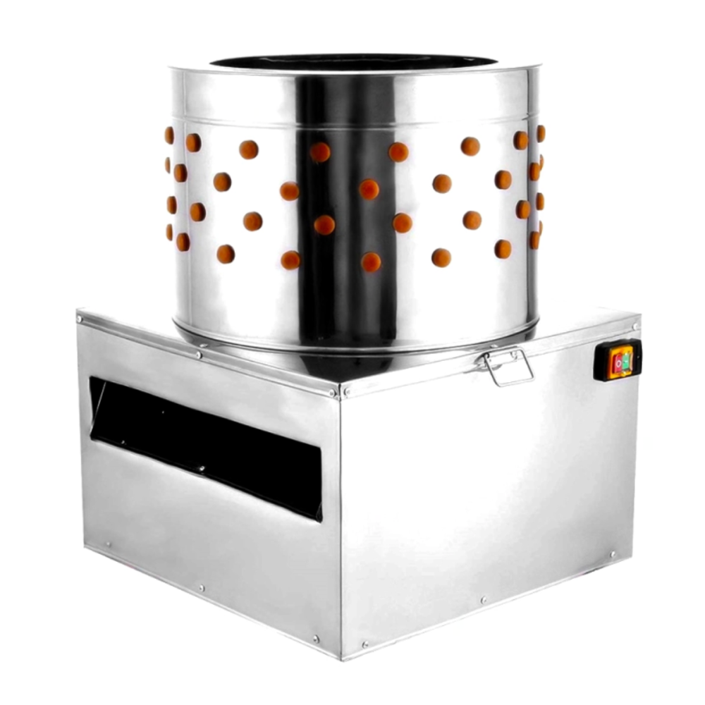 Deplumator de păsări Rico, inox, putere 1500 W, diametru cuvă 50 cm