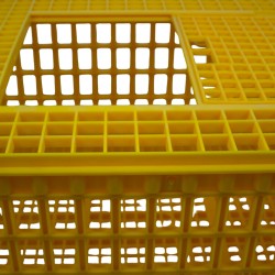 Ladă transport păsări și animale mici AniTrans, 74x54,5x31,5 cm, galbenă-2