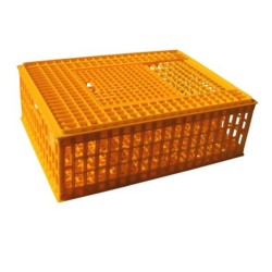 Ladă transport păsări și animale mici AniTrans, 74x54,5x31,5 cm, galbenă-3