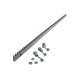 Cremalieră metalică AutoMax, 30x12 mm, lungime 1 m