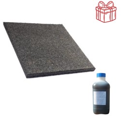 Pavele cauciuc Regal, Alveolare, 50x50x3,5 cm, Negru-1