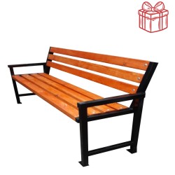 Bancă parc cu cadru metalic Terie - Ofertă 18 + 1 Cadou-1