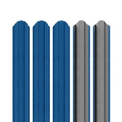 Șipcă metalică 2D Ronin  0,45 mm 9 cm Gentian blue (RAL 5010) Gri grund Da Tablă zincată