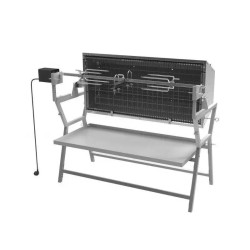 Grătar pe cărbuni cu rotisor electric Cattara, 30 kg, oțel-1